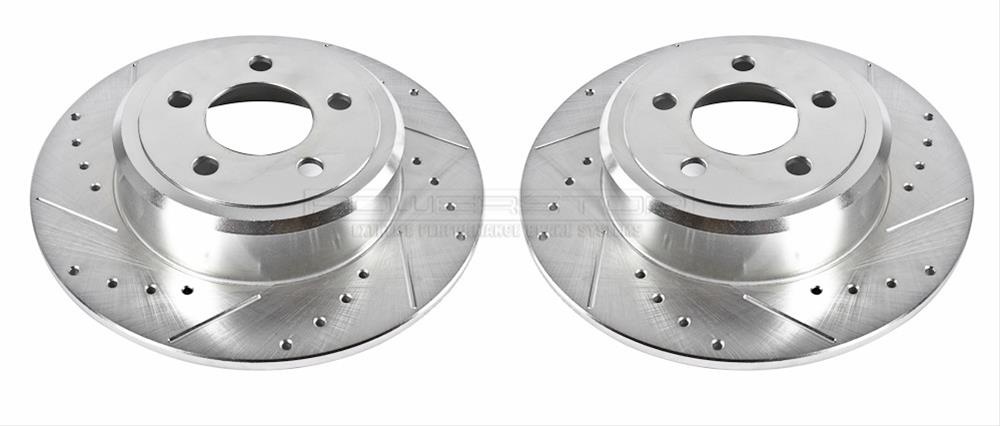 Evolution Rear Drilled & Slotted Rotors 05-up LX Cars 12.6 Rotor - Click Image to Close